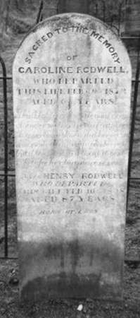 Gravestone of Caroline and Henry Rodwell